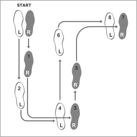 Foxtrot steps for the lady