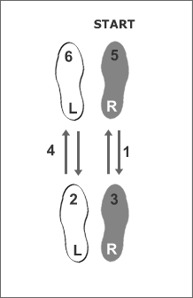Basic Samba steps for ladies